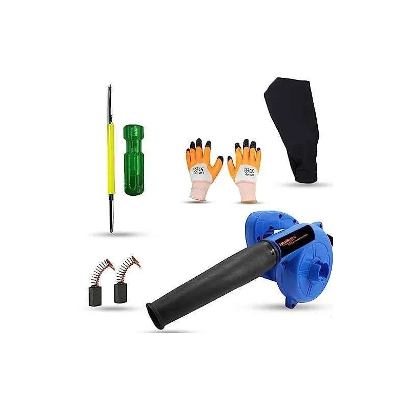 Walkers 800W Plastic Blue Electric Air Blower with Carbon Brushes Gloves 2 in 1 Screwdriver WKCB273 image-1