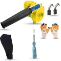 Walkers 800W Plastic Yellow Electric Air Blower with Carbon Brushes Gloves Line Tester WKCB297 image-2