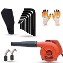 Walkers 800W Plastic Red Electric Air Blower with Carbon Brushes Gloves 10 Pcs Allen Key WKCB305 image-2