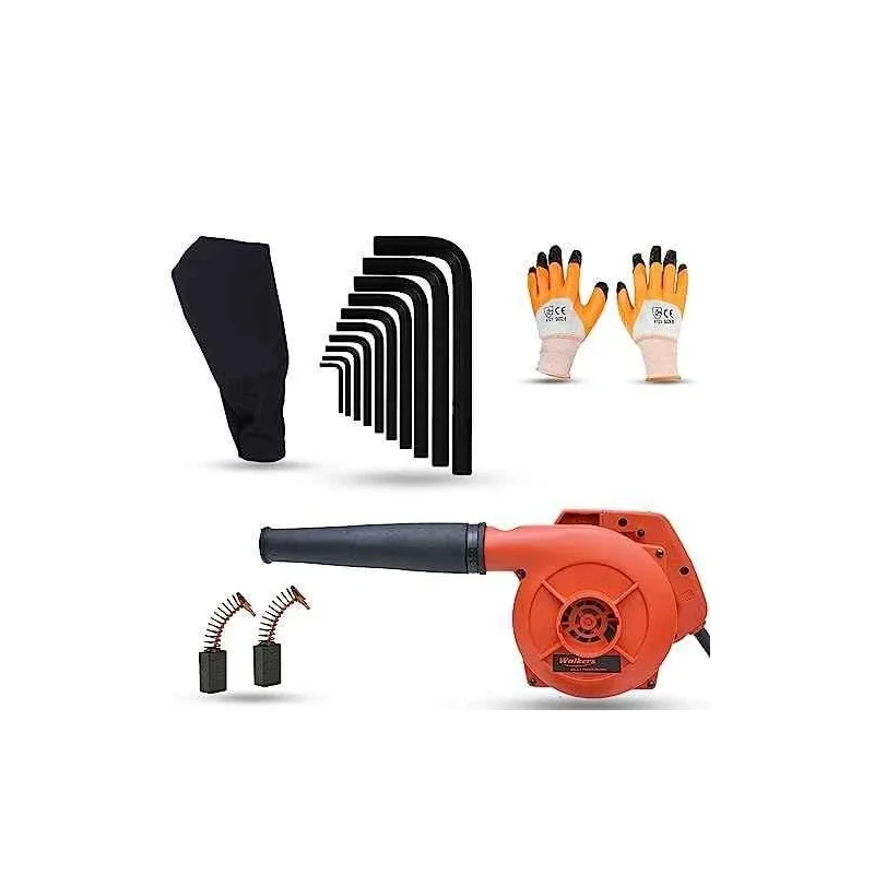 Walkers 800W Plastic Red Electric Air Blower with Carbon Brushes Gloves 10 Pcs Allen Key WKCB305 image-2
