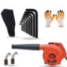 Walkers 800W Plastic Red Electric Air Blower with Carbon Brushes Gloves 10 Pcs Allen Key WKCB305