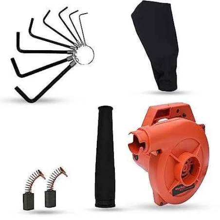 Walkers 800W Plastic Red Electric Air Blower with Carbon Brushes 8 Pcs Allen Key WKCB247 image-1
