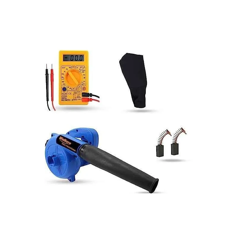 Walkers 800W Plastic Blue Electric Air Blower with Carbon Brushes Gloves Multimeter WKCB211 image-3