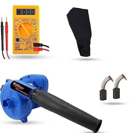 Walkers 800W Plastic Blue Electric Air Blower with Carbon Brushes Gloves Multimeter WKCB211 image-3