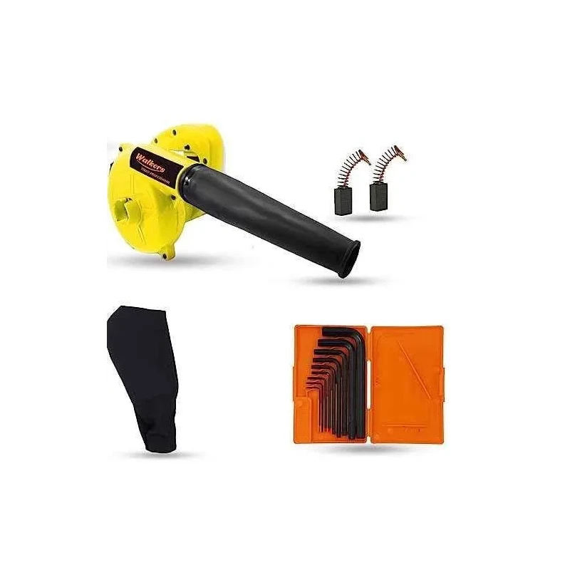 Walkers 800W Plastic Yellow Electric Air Blower with Carbon Brushes 9 Pcs Allen Key WKCB226 image-1
