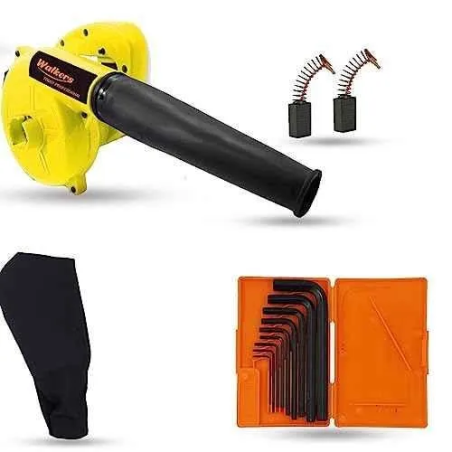 Walkers 800W Plastic Yellow Electric Air Blower with Carbon Brushes 9 Pcs Allen Key WKCB226 image-1