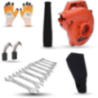 Walkers 800W Plastic Red Electric Air Blower WKCB320 with Carbon Brushes Gloves 8 Pcs Double Open End Wrench