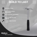 Walkers 10.5 inch Carbon Steel Claw Hammer WKCB165 with 8 inch Adjustable Wrench Combo image-2