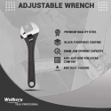 Walkers 10.5 inch Carbon Steel Claw Hammer WKCB165 with 8 inch Adjustable Wrench Combo image-3
