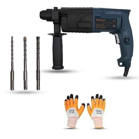 Walkers 750W Forward Reverse Rotation Hammer Impact Drill Machine WKCB321 with 3 Bits Gloves image-2