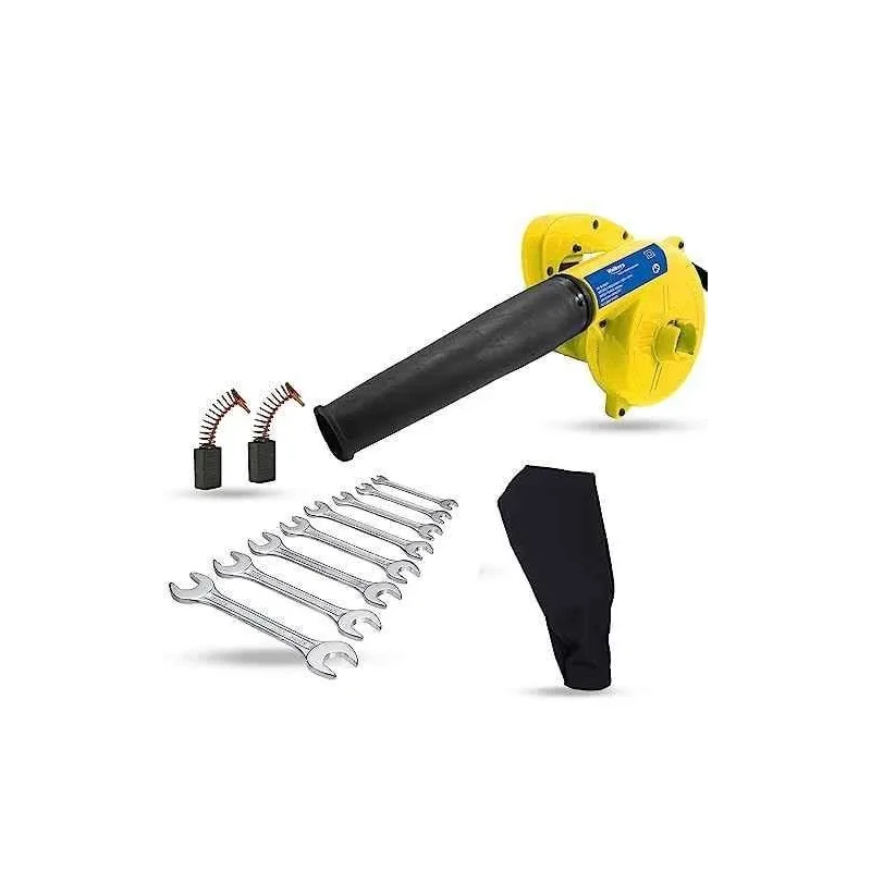 Walkers 800W Plastic Yellow Electric Air Blower WKCB243 with Carbon Brushes 8 Pcs Double Open End Wrench image-2