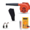 Walkers 800W Plastic Red Electric Air Blower WKCB251 with Carbon Brushes Multimeter