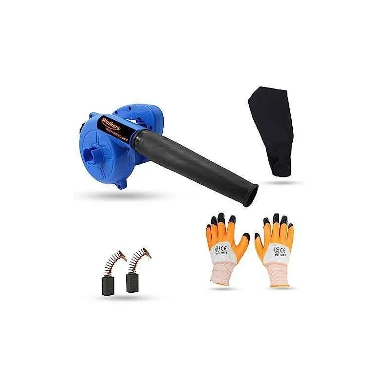 Walkers 800W Plastic Blue Electric Air Blower WKCB204 with Carbon Brushes Gloves image-2