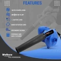 Walkers 800W Plastic Blue Electric Air Blower WKCB282 with Carbon Brushes Gloves 8 Pcs Double Open End Wrench image-1