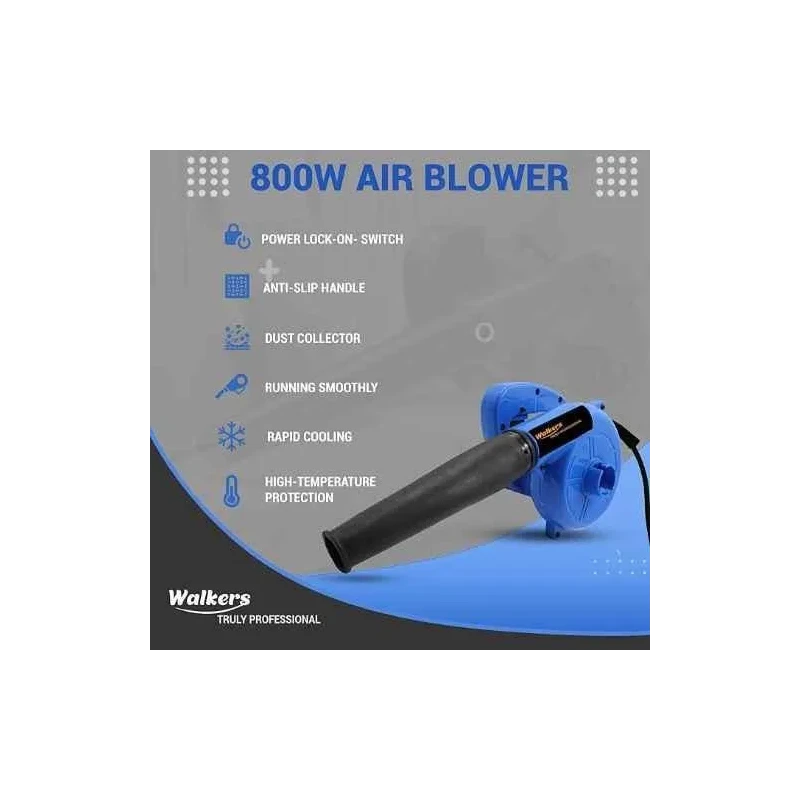 Walkers 800W Plastic Blue Electric Air Blower WKCB282 with Carbon Brushes Gloves 8 Pcs Double Open End Wrench image-3