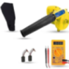 Walkers 800W Plastic Yellow Electric Air Blower WKCB231 with Carbon Brushes Multimeter