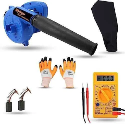 Walkers 800W Plastic Blue Electric Air Blower WKCB270 with Carbon Brushes Gloves Multimeter image-2