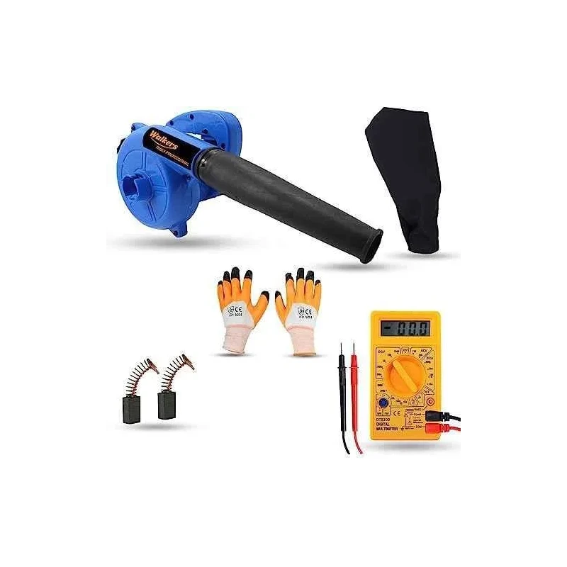 Walkers 800W Plastic Blue Electric Air Blower WKCB270 with Carbon Brushes Gloves Multimeter image-2