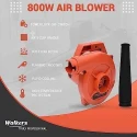 Walkers 800W Plastic Red Electric Air Blower WKCB306 with Carbon Brushes Gloves Scissior image-1