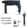 Walkers 750W Forward Reverse Hammer Drill WKCB345 with 3 Bits, Drill Chuck, SDS Adapter, 8 inch Wrench