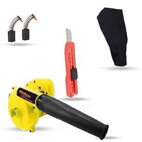 Walkers 800W Plastic Yellow Electric Air Blower WKCB241 with Carbon Brushes Utility Knife image-1