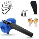 Walkers 800W Plastic Blue Electric Air Blower WKCB266 with Carbon Brushes Gloves 10 Pcs Allen Key image-3