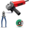 Walkers 800W 4 inch Angle Grinder WKCB462 with Grinding Wheel 8 inch Plier