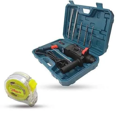 Walkers 1200W Forward Reverse Rotation Hammer Impact Drill Machine WKCB350 with 5 Pcs SDS Plus Bit Measuring Tape image-3