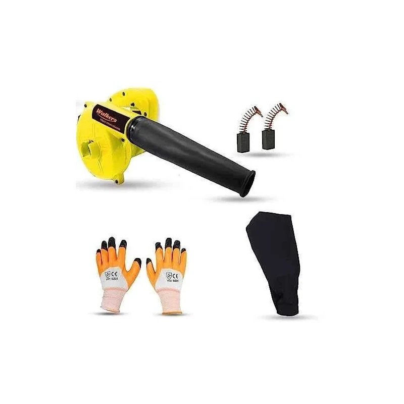 Walkers 800W Plastic Yellow Electric Air Blower WKCB224 with Carbon Brushes Gloves image-1
