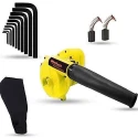 Walkers 800W Plastic Yellow Electric Air Blower WKCB228 with Carbon Brushes 10 Pcs Allen Key image-1