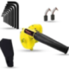 Walkers 800W Plastic Yellow Electric Air Blower WKCB228 with Carbon Brushes 10 Pcs Allen Key