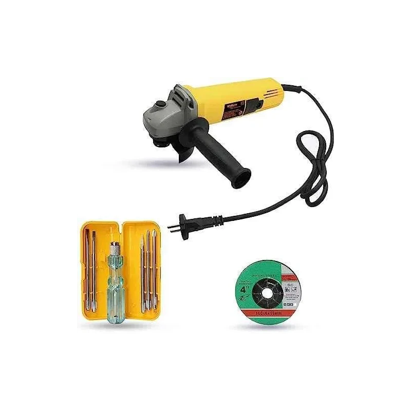Walkers 800W 4 inch Angle Grinder WKCB454 with Grinding Wheel 5 in 1 Screwdriver image-4