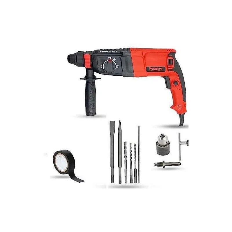 Walkers 1200W Forward Reverse Hammer Drill WKCB395 with 5 Pcs SDS Plus Bit