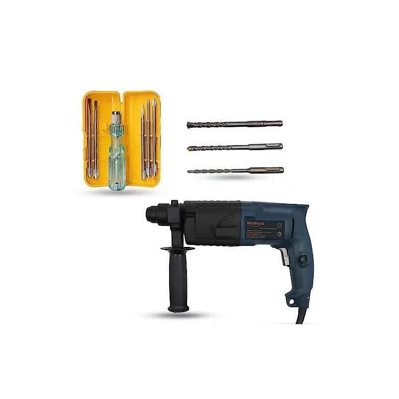 Walkers 750W Forward Reverse Rotation Hammer Impact Drill Machine WKCB327 with 3 Bits 5 in 1 Screwdriver image-5