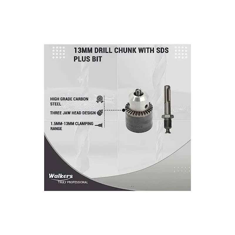 Walkers 750W Forward Reverse Rotation Hammer Drill WKCB341 with 3 Bits