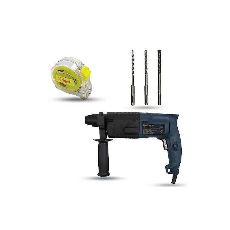 Walkers 750W Forward Reverse Rotation Hammer Impact Drill Machine WKCB323 with 3 Bits Measuring Tape image-4