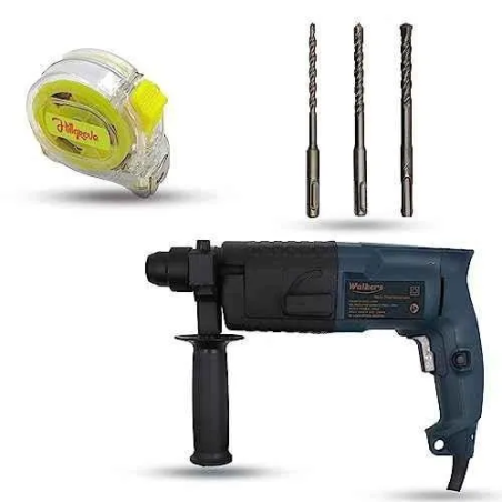 Walkers 750W Forward Reverse Rotation Hammer Impact Drill Machine WKCB323 with 3 Bits Measuring Tape image-4