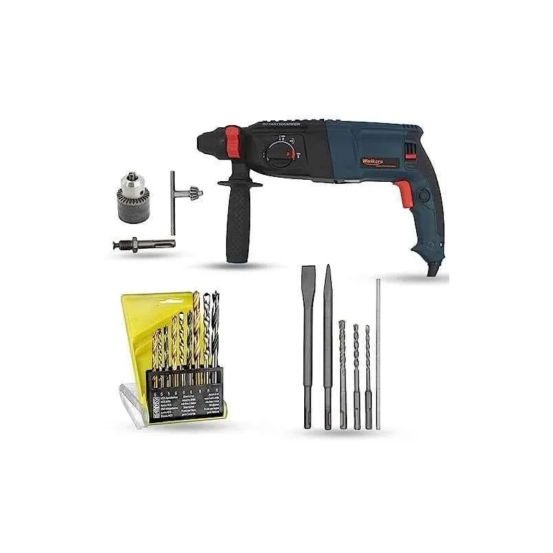 Walkers 1200W Forward Reverse Hammer Drill WKCB374 with 5 Pcs SDS Plus Bit
