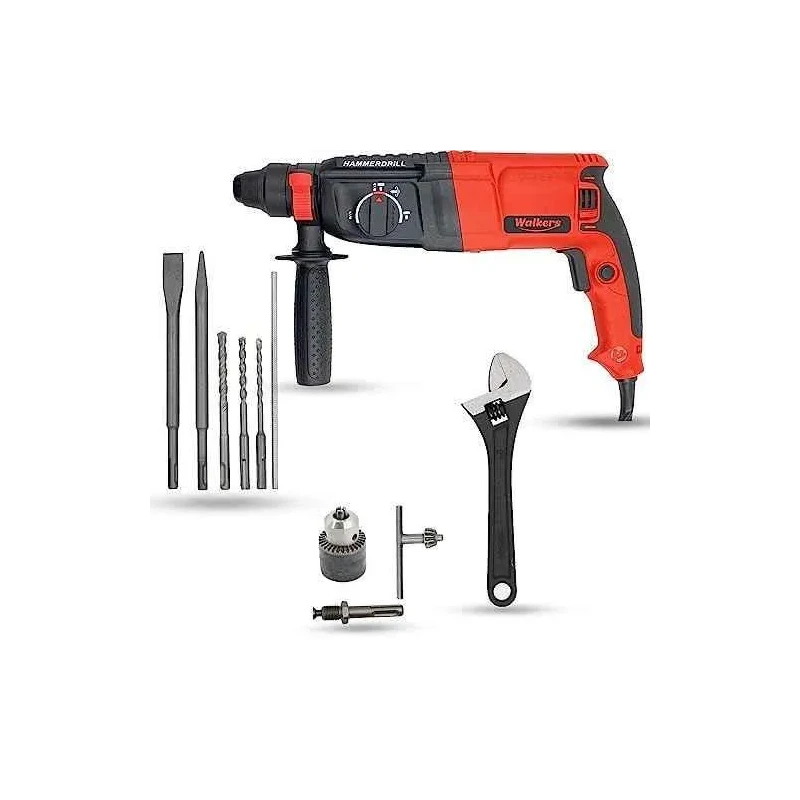 Walkers 1200W Forward Reverse Hammer Drill WKCB399 with 5 Pcs SDS Plus Bit