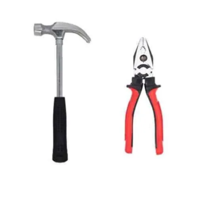 Walkers 10.5 inch Carbon Steel Claw Hammer 8 inch Combinational Plier Combo WKCB162 image-1