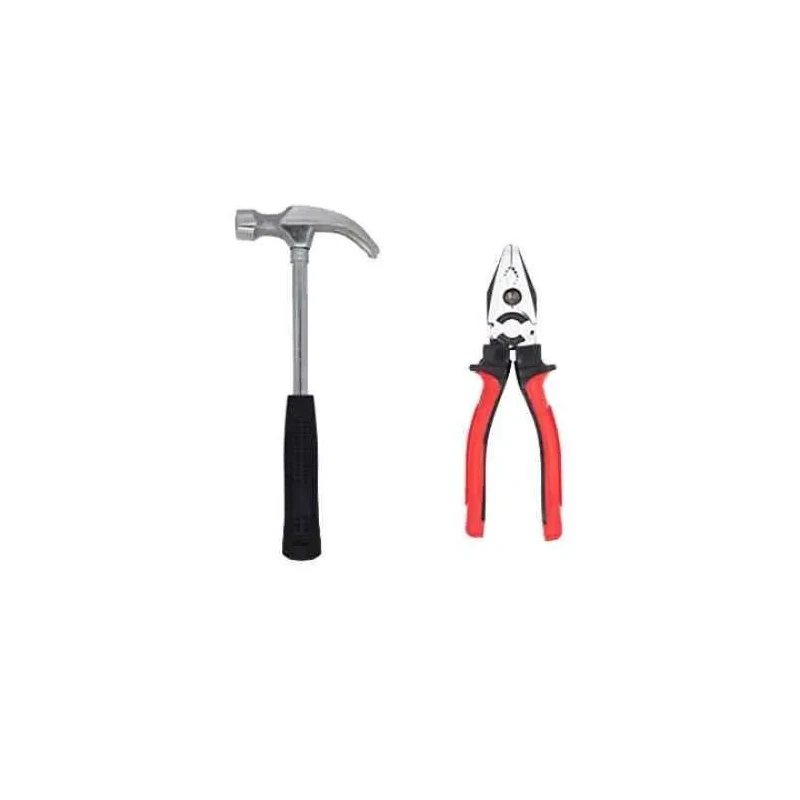 Walkers 10.5 inch Carbon Steel Claw Hammer 8 inch Combinational Plier Combo WKCB162 image-1