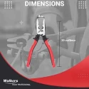 Walkers 10.5 inch Carbon Steel Claw Hammer 8 inch Combinational Plier Combo WKCB162 image-3