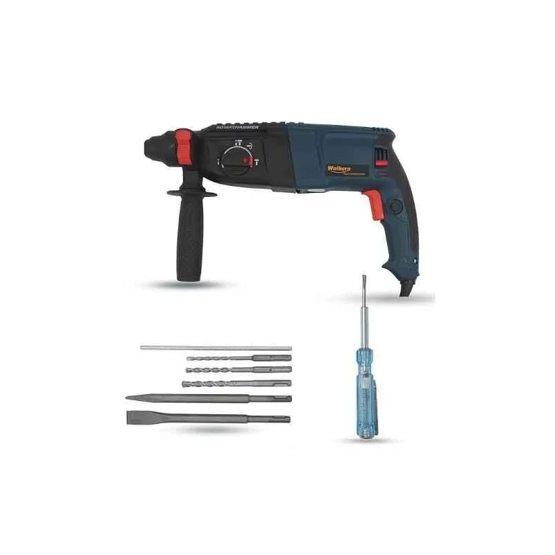 Walkers 1200W Forward Reverse Rotation Hammer Impact Drill WKCB356 with 5 Pcs SDS Plus Bit Line Tester image-3