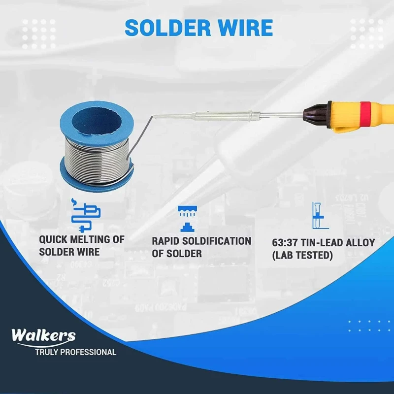 Walkers 9 Pcs 25W Soldering Kit Non-Contact Voltage Tester Combo WKCB010 image-1