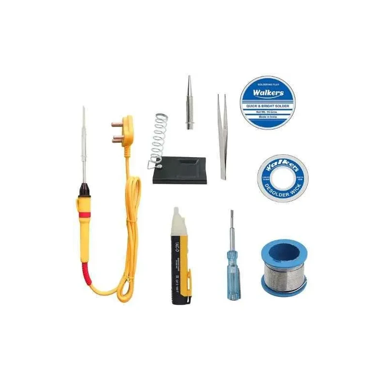Walkers 9 Pcs 25W Soldering Kit Non-Contact Voltage Tester Combo WKCB010 image-5
