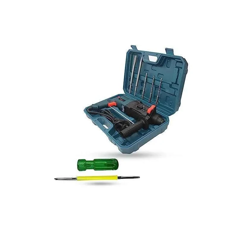 Walkers 1200W Forward Reverse Rotation Hammer Impact Drill WKCB353 with 5 Pcs SDS Plus Bit 2 in 1 Screwdriver image-1