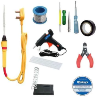 Walkers 11 Pcs 25W Soldering Iron Kit Glue Gun Screwdriver Combo WKCB077 image-2