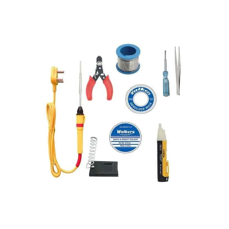 Walkers 9 Pcs 25W Soldering Iron Equipment Tool Kit WKCB075 image-2