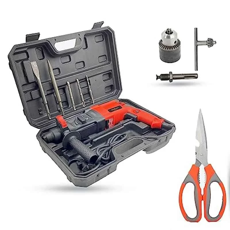 Walkers 1200W Forward Reverse Rotation Hammer Drill WKCB389 with 5 Pcs SDS Plus Bit