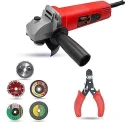 Walkers 800W 4 inch Angle Grinder WKCB487 with 5 Pcs Wheel Wire Cutter image-5